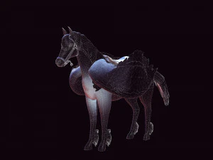 LE SEIGNEUR DES T&Eacute;N&Egrave;BRES CHEVAL PEGASUS CHEVAL MAL PEGASUS Modèle 3D
