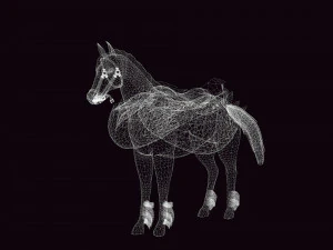 LE SEIGNEUR DES T&Eacute;N&Egrave;BRES CHEVAL PEGASUS CHEVAL MAL PEGASUS Modèle 3D