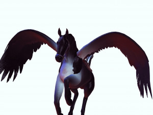 THE LORD OF THE DARKNESS PEGASUS HORSE EVIL HORSE PEGASUS 3D-Modell
