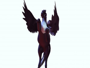 THE LORD OF THE DARKNESS PEGASUS HORSE EVIL HORSE PEGASUS 3D-Modell