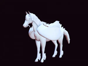 LE SEIGNEUR DES T&Eacute;N&Egrave;BRES CHEVAL PEGASUS CHEVAL MAL PEGASUS Modèle 3D