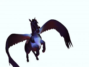 LE SEIGNEUR DES T&Eacute;N&Egrave;BRES CHEVAL PEGASUS CHEVAL MAL PEGASUS Modèle 3D