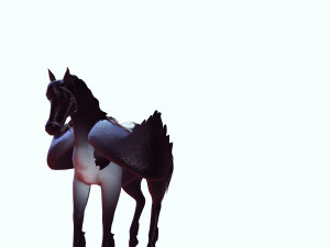 THE LORD OF THE DARKNESS PEGASUS HORSE EVIL HORSE PEGASUS 3D-Modell