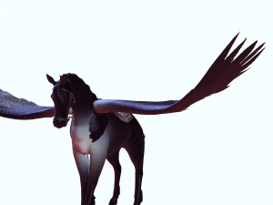 LE SEIGNEUR DES T&Eacute;N&Egrave;BRES CHEVAL PEGASUS CHEVAL MAL PEGASUS Modèle 3D