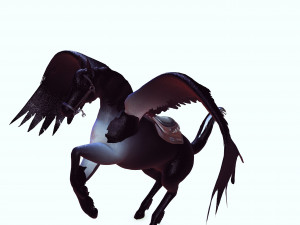 THE LORD OF THE DARKNESS PEGASUS HORSE EVIL HORSE PEGASUS 3D-Modell