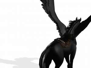 THE LORD OF THE DARKNESS PEGASUS HORSE EVIL HORSE PEGASUS 3D-Modell