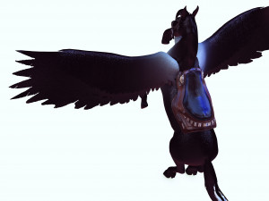 THE LORD OF THE DARKNESS PEGASUS HORSE EVIL HORSE PEGASUS 3D-Modell