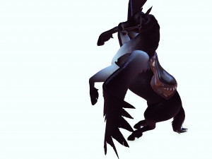 THE LORD OF THE DARKNESS PEGASUS HORSE EVIL HORSE PEGASUS 3D-Modell