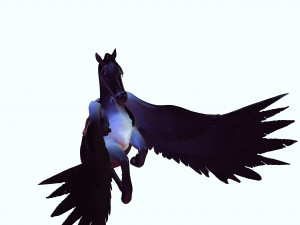 THE LORD OF THE DARKNESS PEGASUS HORSE EVIL HORSE PEGASUS 3D-Modell