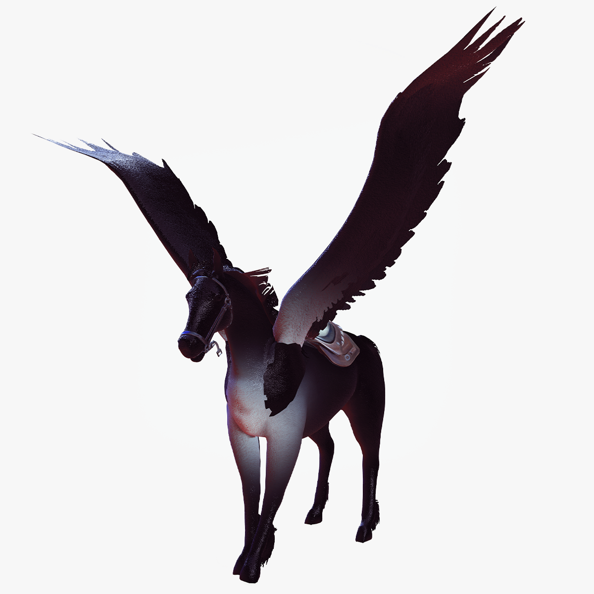 Free STL file keyring/ key ring Blue Pegasus Emblem (FAIRY TAIL