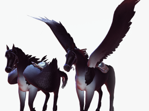 THE LORD OF THE DARKNESS PEGASUS HORSE EVIL HORSE PEGASUS 3D-Modell