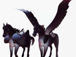 LE SEIGNEUR DES T&Eacute;N&Egrave;BRES CHEVAL PEGASUS CHEVAL MAL PEGASUS Modèle 3D