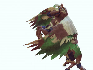 Pegasus WAR Horse Flying MILITARY HORSE PEGASUS 3D 모델