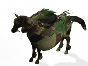 Pegasus WAR Horse Flying MILITARY HORSE PEGASUS 3D 모델