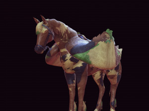 Pegasus WAR Horse Flying MILITARY HORSE PEGASUS 3D 모델
