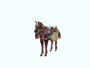 Pegasus WAR Horse Flying MILITARY HORSE PEGASUS 3D Model