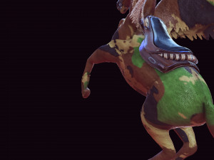 Pegasus WAR Horse Flying MILITARY HORSE PEGASUS 3D 모델