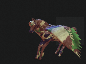Pegasus WAR Horse Flying MILITARY HORSE PEGASUS 3D 모델