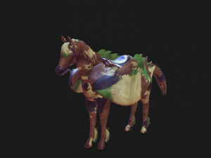 Pegasus WAR Horse Flying MILITARY HORSE PEGASUS 3D 모델