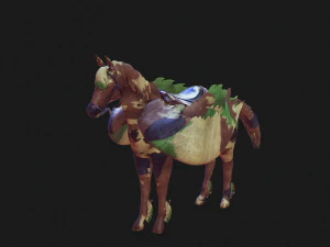 Pegasus WAR Horse Flying MILITARY HORSE PEGASUS 3D Model