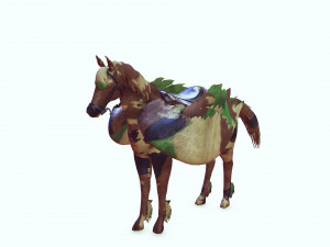 Pegasus WAR Horse Flying MILITARY HORSE PEGASUS 3D 모델