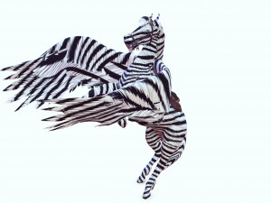 PEGASUS FLYING ZEBRA HORSE PEGASUS ZEBRA 3D Model
