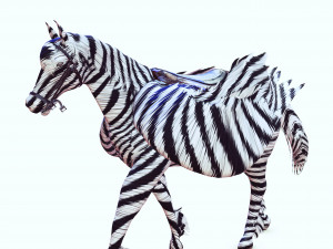 PEGASUS FLYING ZEBRA HORSE PEGASUS ZEBRA 3D Model
