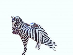 PEGASUS FLYING ZEBRA HORSE PEGASUS ZEBRA 3D Model
