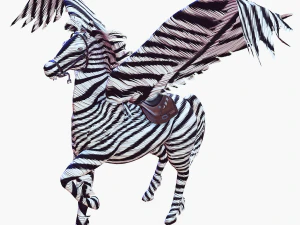 PEGASUS FLYING ZEBRA HORSE PEGASUS ZEBRA 3D Model