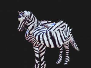PEGASUS FLYING ZEBRA HORSE PEGASUS ZEBRA 3D Model