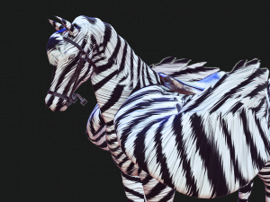 PEGASUS FLYING ZEBRA HORSE PEGASUS ZEBRA 3D Model