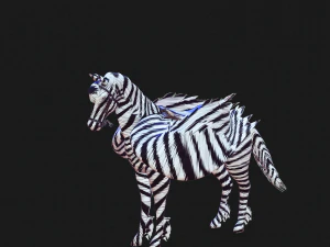 PEGASUS FLYING ZEBRA HORSE PEGASUS ZEBRA 3D Model
