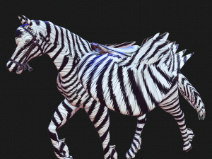 PEGASUS FLYING ZEBRA HORSE PEGASUS ZEBRA 3D Model