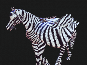 PEGASUS FLYING ZEBRA HORSE PEGASUS ZEBRA 3D Model