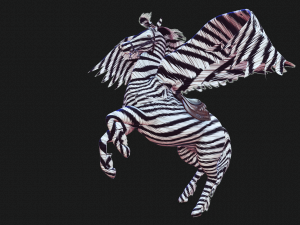 PEGASUS FLYING ZEBRA HORSE PEGASUS ZEBRA 3D Model