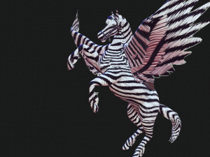 PEGASUS FLYING ZEBRA HORSE PEGASUS ZEBRA 3D Model