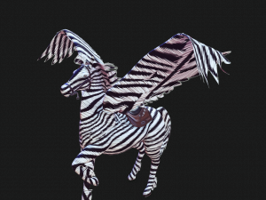 PEGASUS FLYING ZEBRA HORSE PEGASUS ZEBRA 3D Model