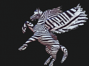 PEGASUS FLYING ZEBRA HORSE PEGASUS ZEBRA 3D Model