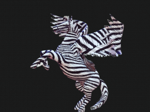PEGASUS FLYING ZEBRA HORSE PEGASUS ZEBRA 3D Model