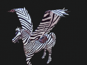 PEGASUS FLYING ZEBRA HORSE PEGASUS ZEBRA 3D Model