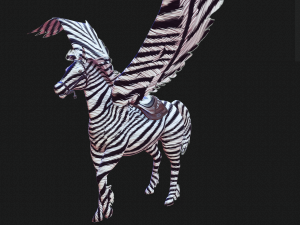 PEGASUS FLYING ZEBRA HORSE PEGASUS ZEBRA 3D Model
