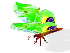 BUTTERFLY 3D MODEL FLYING 3D-Modell