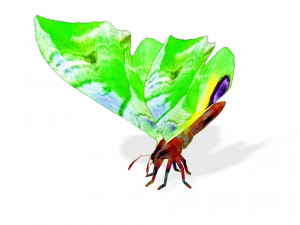 BUTTERFLY 3D MODEL FLYING 3D-Modell