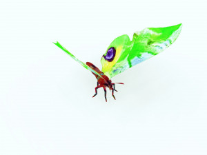 BUTTERFLY 3D MODEL FLYING 3D-Modell