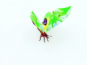BUTTERFLY 3D MODEL FLYING 3D-Modell