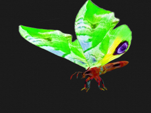 BUTTERFLY 3D MODEL FLYING 3D-Modell