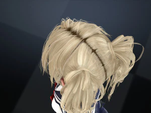 School Girl ANIME WOMAN AND SCHOOL GIRL SKIRT SOCKS HAIR EYES 3D Model