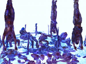 Mutilated Bodies Gore - BOBIE AND GORE BODIE MONSTER EVIL MONSTER 3D Model