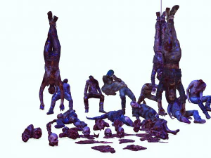 Mutilated Bodies Gore - BOBIE AND GORE BODIE MONSTER EVIL MONSTER 3D Model