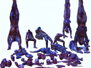 Mutilated Bodies Gore - BOBIE AND GORE BODIE MONSTER EVIL MONSTER 3D Model